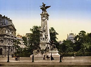 Gambetta's monument, Paris, France, ca. 1890-1900