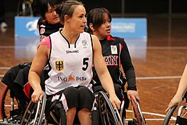 Germany vs Japan women's wheelchair basketball team at the Sports Centre(IMG 3471)
