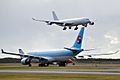 HL7552 Airbus A330-223 Korean Air, CS-TQM Airbus A340-313X Strategic Airlines (HiFly) and VH-ZPL 'Samba Blue' Embraer 190-100IGW Virgin Blue (Virgin Australia) (6600549415)