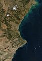 Land of Valencia, NASA satellite image