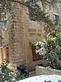Or Zaruaa synagogue, founded by Rabbi Amram Aburbeh in Nahlat Ahim, Jerusalem, Israel exterior photo; showing location on 3 Refali street.