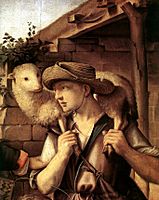 Ridolfo del Ghirlandaio - Adoration of the Shepherds (detail) - WGA08920