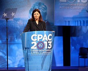 U.S. Senator Kelly Ayotte from New Hampshire speaking at the 2013 Conservative Political Action Conference (CPAC)