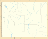 Map of Wyoming showing location of Gray Peak