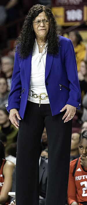 2 Rutgers women's basketball head coach, C. Vivian Stringer (cropped).jpg