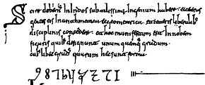 Codex Vigilanus Primeros Numeros Arabigos