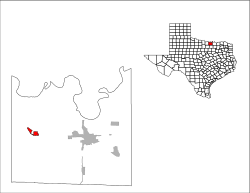 Location in Cooke County