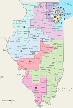 Illinois Congressional Districts, 113th Congress