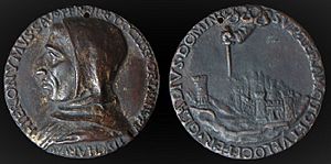 Italian Renaissance Medal by Fiorentino Electrotype, obverse