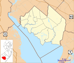 Delmont, New Jersey is located in Cumberland County, New Jersey
