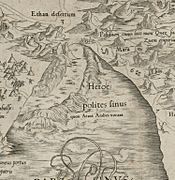 Mercator Palestine 1837 Red sea divided
