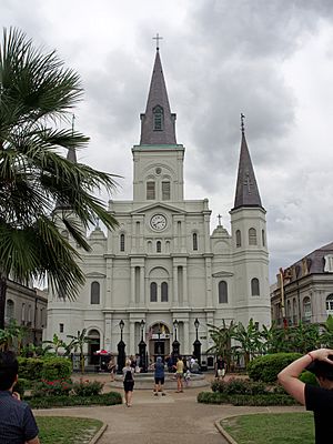New Orleans St Louis Cathedral south east front