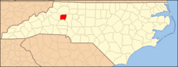 North Carolina Map Highlighting Alexander County.PNG