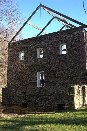 Remains of the Black Rock Mill in Seneca Creek State Park MD