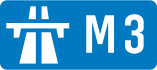 M3 motorway shield