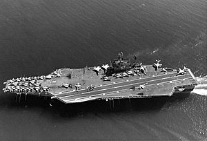 USS John F. Kennedy (CVA-67) underway in December 1968