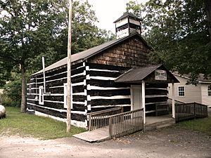 White Oak Log Church at Artie, West Virginia