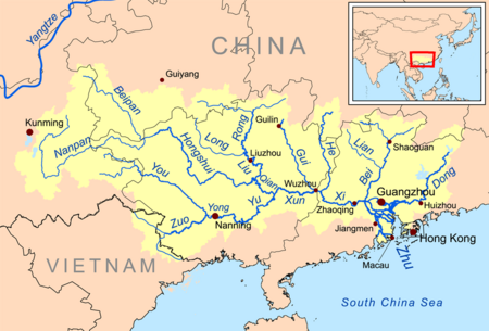 Zhujiangrivermap