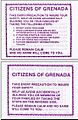 Citizens of Grenada-US leaflet