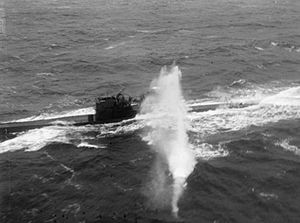 Fleet Air Arm Attack a U-boat, during a Convoy To Russia, 3 April 1944 A22859