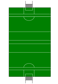 Gaelic football pitch diagram