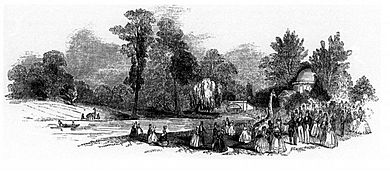 Giraffes in Chiswick Park ILN 15 June 1844