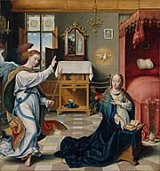 Joos van Cleve - Annunciation (Metropolitan Museum of Art)
