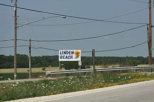 Sign for Linden Beach