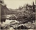 Log jam at the Dalles of the St. Croix (Sargent)
