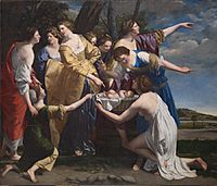 Orazio Gentileschi - Mosè salvato dalle acque (National Gallery, London)