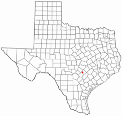 Location of Martindale, Texas