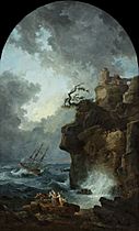 The Shipwreck (1780–1790), oil on canvas, 321.6 x 199.5 cm., Worcester Art Museum, Massachusetts