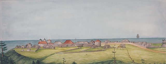 View of Settlement Ross, 1841 (variation)