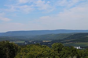 View of northern Columbia County, Pennsylvania from Kramer Hill Road 3
