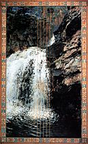 Akseli Gallen-Kallela - Mäntykoski Waterfall (with frames)