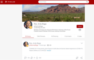 Andy Biggs' Parler feed