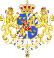 Armoiries des rois Adolphe Frédéric, Gustave III et Charles XIII de Suède