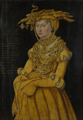 Attributed to Lucas Cranach the Elder Portrait of the Duchess Catherine Thielska 78