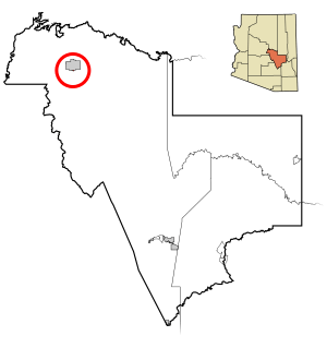 Gila County Incorporated and Unincorporated areas Tonto Apache Tribe highlighted