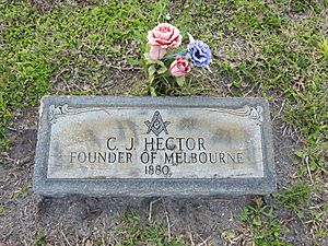 Gravemarker for Cornthwaite John Hector, Founder of Melbourne 001.jpg