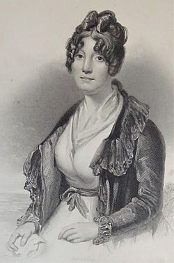 Margaret Chalmers aka Mrs Lewis Hay. Drawn by I.Irvine. 1840
