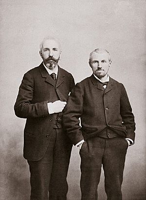 Martial Caillebotte (left) and Gustave Caillebotte (right)