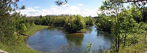 Panoramic of the Manistee River