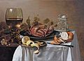 Pieter CLAESZ. - A still life with a roemer, a crab and a peeled lemon - Google Art ProjectFXD