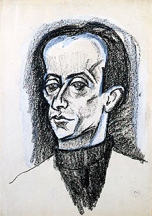 Tihanyi Portrait of Lajos Kassák 1924