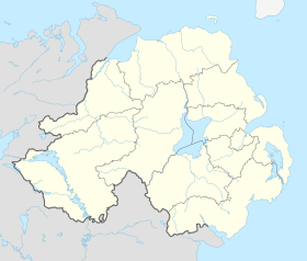 A map of the north of Ireland