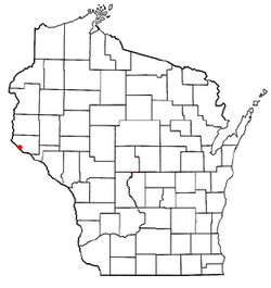 Location of Diamond Bluff, Wisconsin