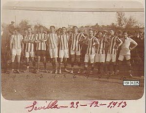 Alineación del Real Betis Balompie, 1913.