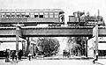 Clarence A train on the Lake Street Elevated, 1893
