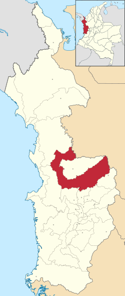 Location of Quibdó